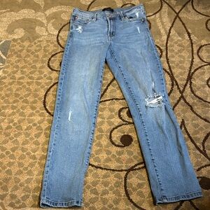Single rip Blue Women's Jeans